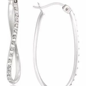 Giani Bernini accent twist hoop earrings